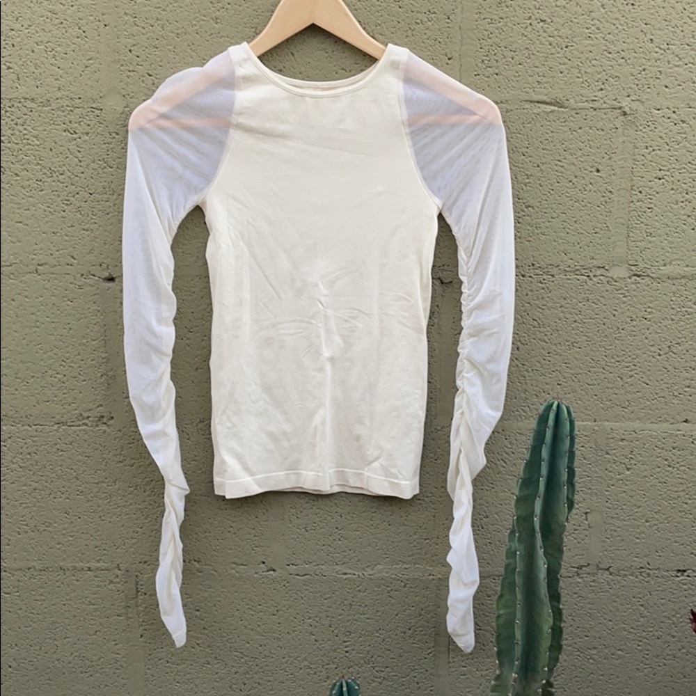 Free People mesh long sleeve